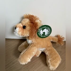 NWT Aurora Plush Stuffed Animal Lion mini Flopsie. From San Diego zoo
